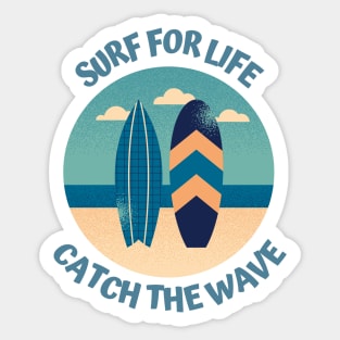 Surf for life Sticker